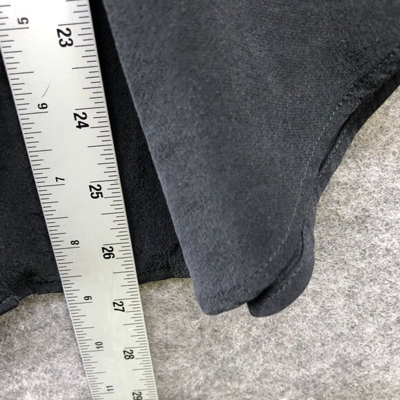 Babaton Black Silk Blend Shirt Womens XS Notch Collar Button Down Long Sleeve - Picture 9 of 9